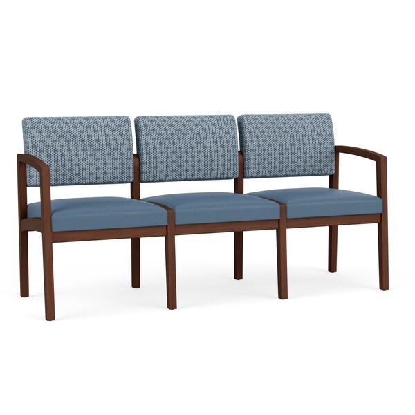 Lesro 3 Seat Tandem Seating W/ No Center Arms, 65 in W 26 in L 31.5 in H, Lenox Series LW3101 - main